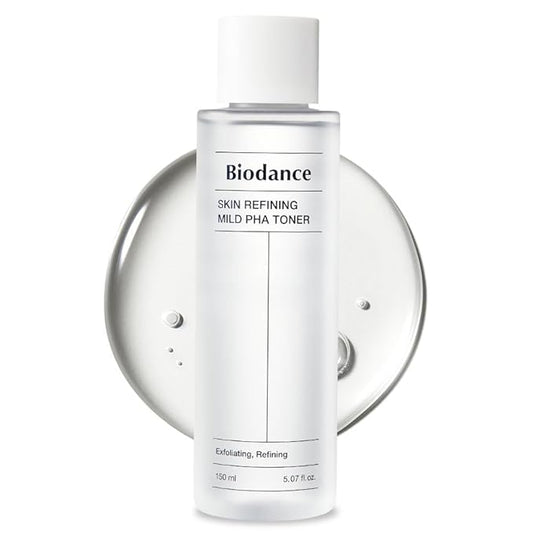 Biodance Skin Refining Mild PHA Toner, Gentle Exfoliating Face Toner for Sensitive Skin with Ceramides & NMF | 5.07 fl.oz,150ml