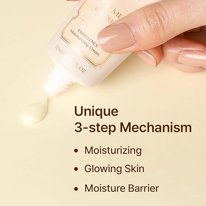 PARIS CRÈME d'AQUA EXCELLENCE Korean Moisturizing Cream Facial hydrating cream for All Skin Types 1.05 fl. oz 30ml 30ml