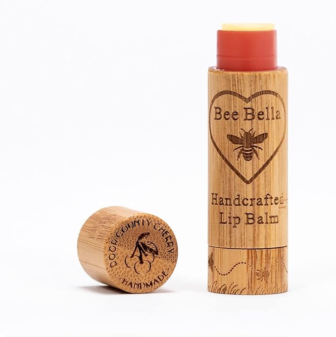 Bee Bella Lip Balm, Cherry, 3 Organic