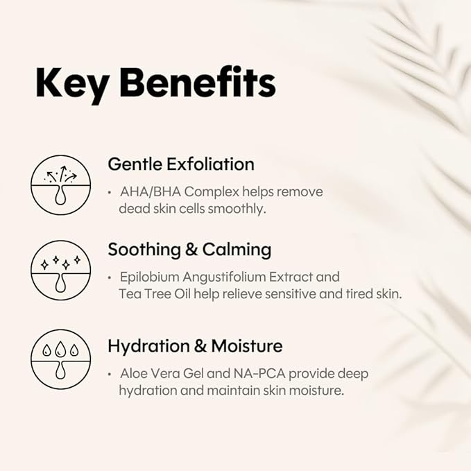 IASO INTENSIVE CLEAR BOOSTER | Skin Retexturizer, Powerful AHA/BHA, Soothing Aloe, Smooth Skin Texture, Skin Stress Rrelief Solutions, All Skin Types, Korean Skin Care, 1.18 oz
