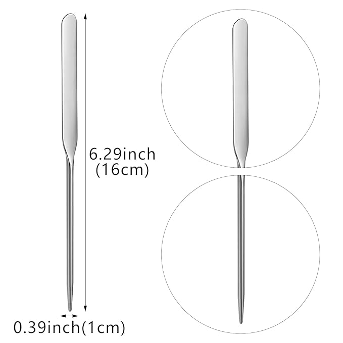 6 Pack Stainless Steel Makeup Spatula Foundation Liquid