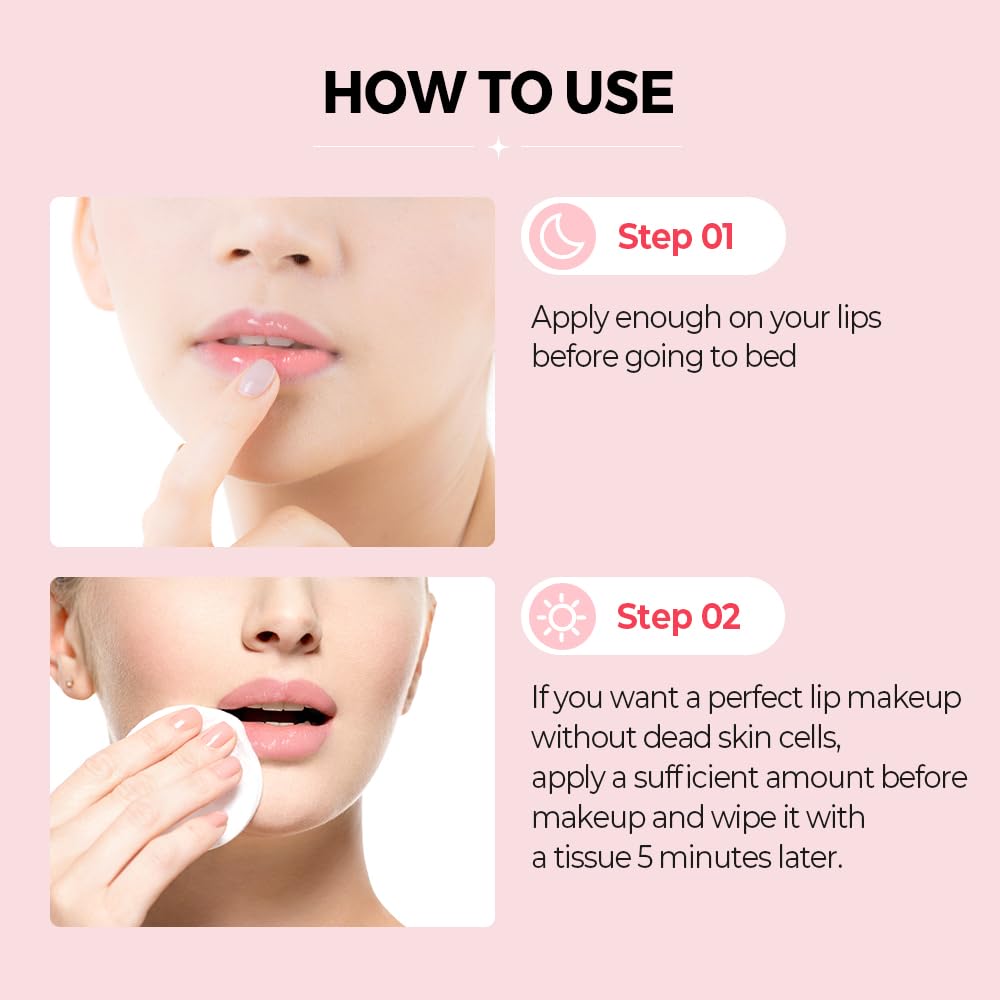 Klavuu Lip Mask Set (2PCS) – Overnight Deep Hydrating Korean Lip Balm Treatment for Very Dry, Chapped Lips | Lip Lightening & Plumping with Instant Hydration | Gentle Exfoliating (Vanilla & Vanilla)