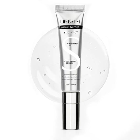 Peptide Lip Treatment Butter Balm: Mini Plumping Gloss Set for Dry Care, With Hyaluronic Acid and Mask Overnight for Glowy Skin, Travel Size Night Hydrating Balm