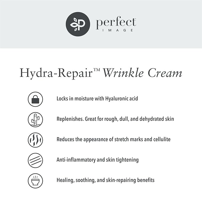 Perfect Image Hydra-Repair Wrinkle Cream for Face (Post Peel), Anti Wrinkle Cream with Matrixyl 3000, Argireline, Hyaluronic Acid, and Natural Botanical Extracts