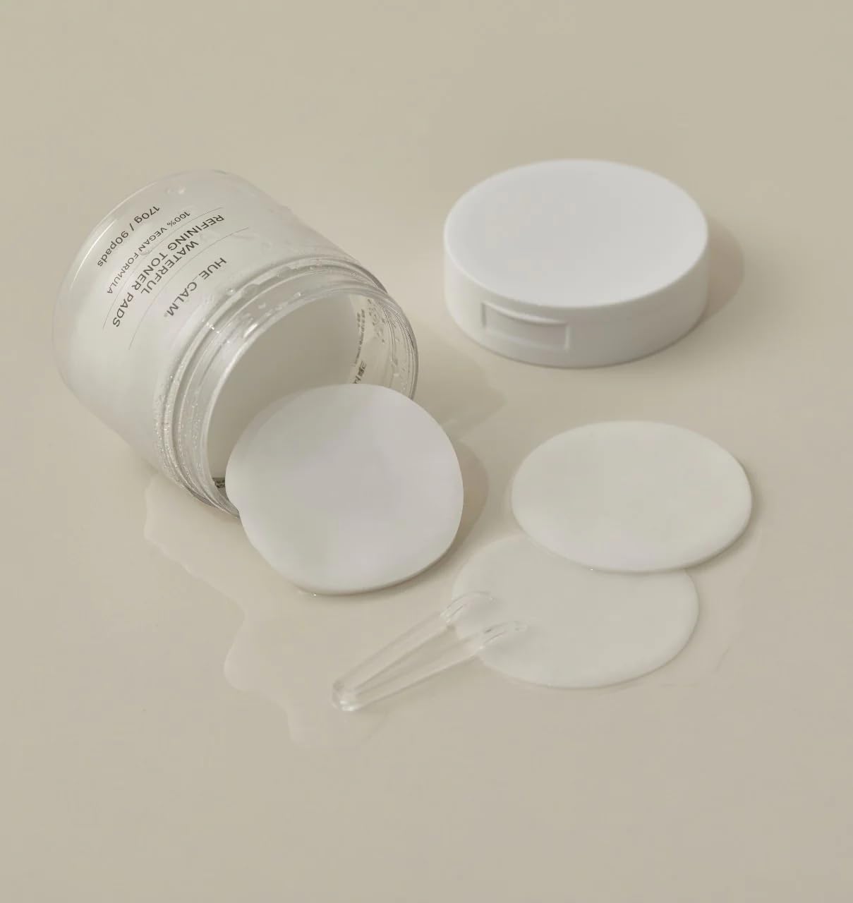 Waterful Refining Toner Pads for Sensitive Skin, Hydrating & Calming with Kombucha Essence, 100% Vegan, Cruelty-Free, Natural Ingredients Toner Pad for Pore Care & Anti-Aging, Korean Skincare -90 pads