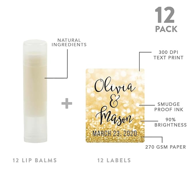 Andaz Press Personalized Bridal Shower Bachelorette Glitter