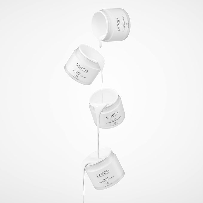 LAGOM Cellus Deep Moisture Cream Natural Moisturizer with Ceramide and D-Panthenol (B5) Smooth, Hydrating, Nourishing Protecting Cream 2.02 Fl Oz