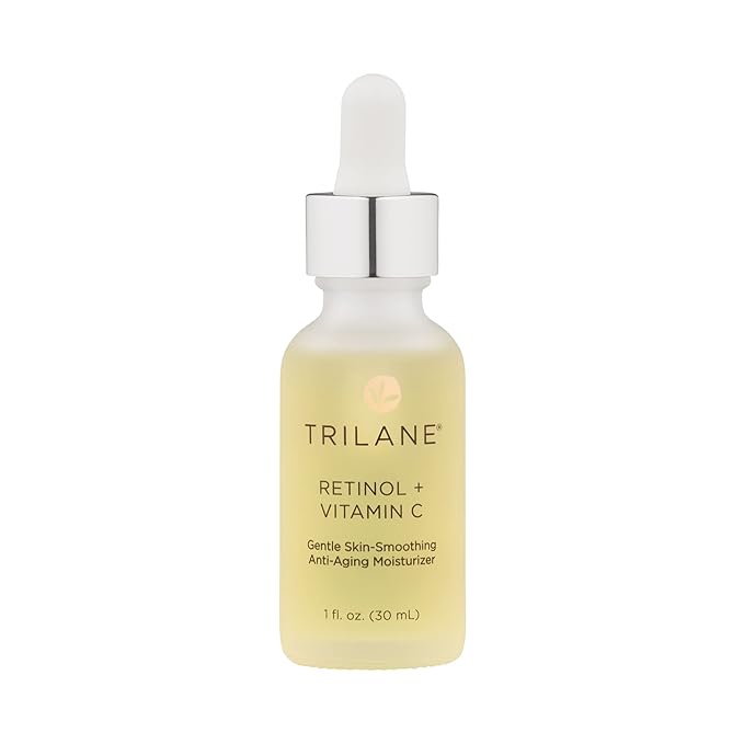Trilane Retinol + Vitamin C with Squalane, Visibly Reduces the Signs of Aging for Softer, Smoother, More Radiant Skin with Zero Irritation, 1 fl. oz.
