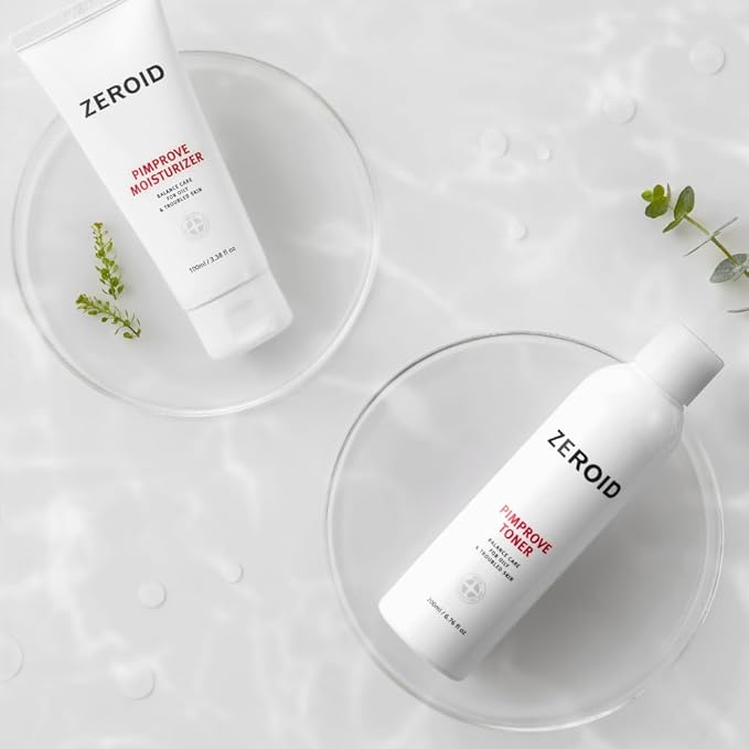 ZEROID | Pimprove Facial Toner | Skin Barrier with Hyaluronic Acid & Ceramide | pH Balanced Face Toner for Oily & Sensitive Skin | Korean Skincare | Facial Deep Hydrating | 6.76 fl oz (200ml)