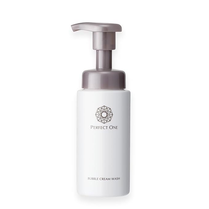 PERFECT ONE Bubble Cream Face Wash – Transforms from Foam to Cream, Face Cleanser w/Ultra-Fine Microbubbles, Gentle Formula – Facial Cleanser for All Skin Types – 7.01 Fl. Oz. (210ml)