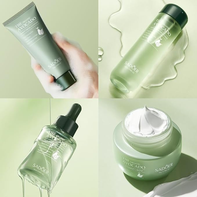 Avocado Skincare Set, 11-In-1 Skincare Gift moisturizing