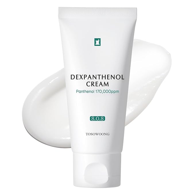Dexpanthenol Cream, 170,000ppm B5 Panthenol, Madecassoside, Centella Asiatica for Skin Barrier Repair, Facial Moisturizer, Soothing, Hydrating, Korean Skincare, 60ml, 2.02 fl. oz.
