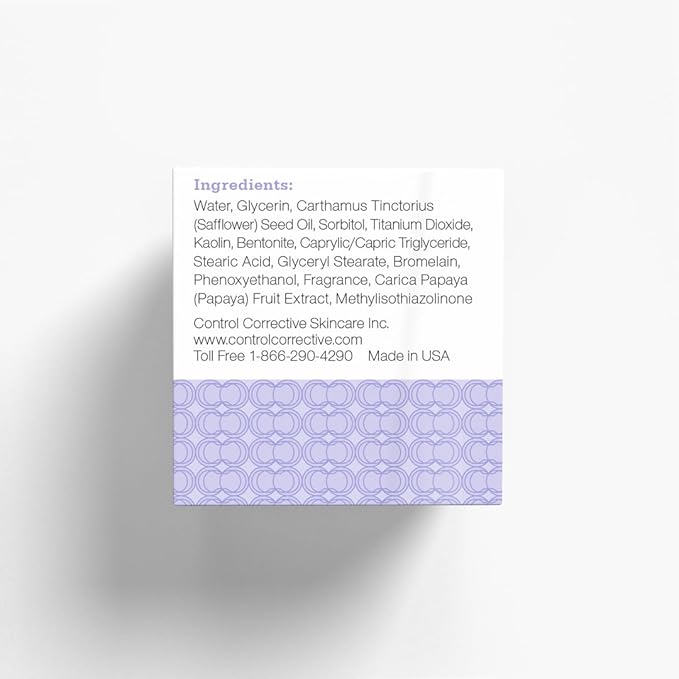 CONTROL CORRECTIVE Sensitive Skin Enzyme Mask, 2 Oz - Increases Hydration And Renews Skin Texture, Papaya Enzyme Based, Creamy Clay Mask Lightly Exfoliates Softens, Calms & Hydrates At The Same Time