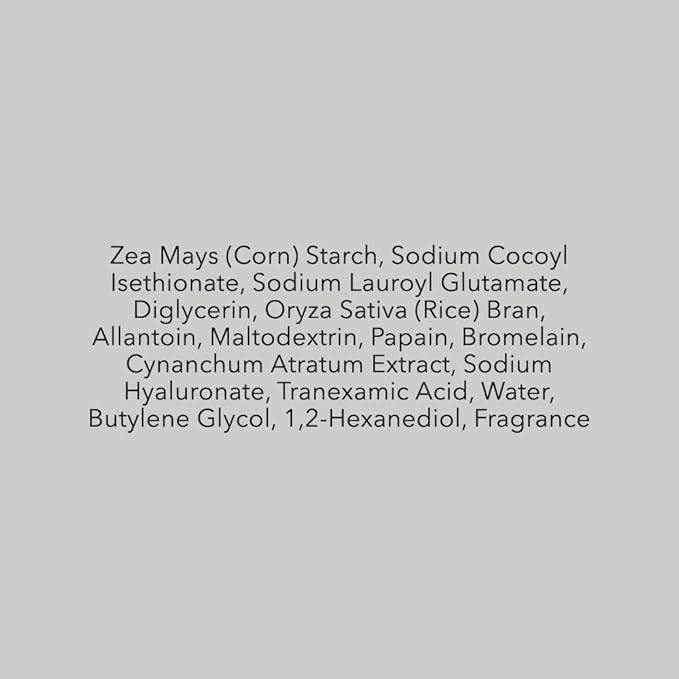 Rice Bran Powder Wash | Gentle Exfoliating Face Wash for Sensitive Skin | Vegan Enzyme Face Scrubber & Exfoliator for Sebum Control – Product of Korea | 60 g (2.1 oz)