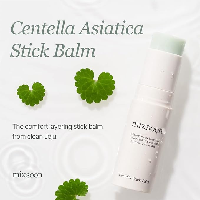 mixsoon Centella Stick Balm 0.40 oz / 11.5g Caming Balm Soothing Care for Sensitive Skin Korean Glass Skin Care