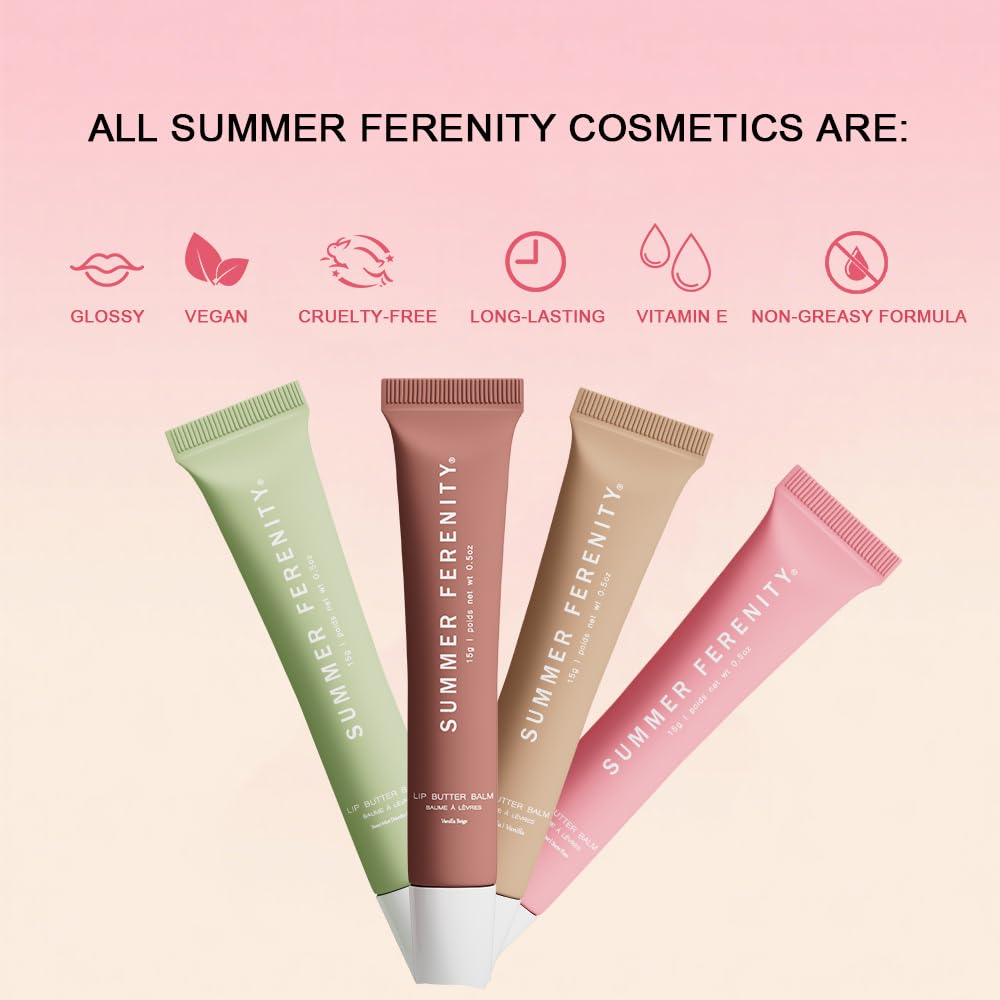 Summer Tinted Lip Butter Balm - Conditioning Lip Mask,Ultra-Hydrating,Instant Moisture, Shine,Hydration - Sheer-Tinted,Soothing Lip Care - Pink Sugar (0.5 Oz)