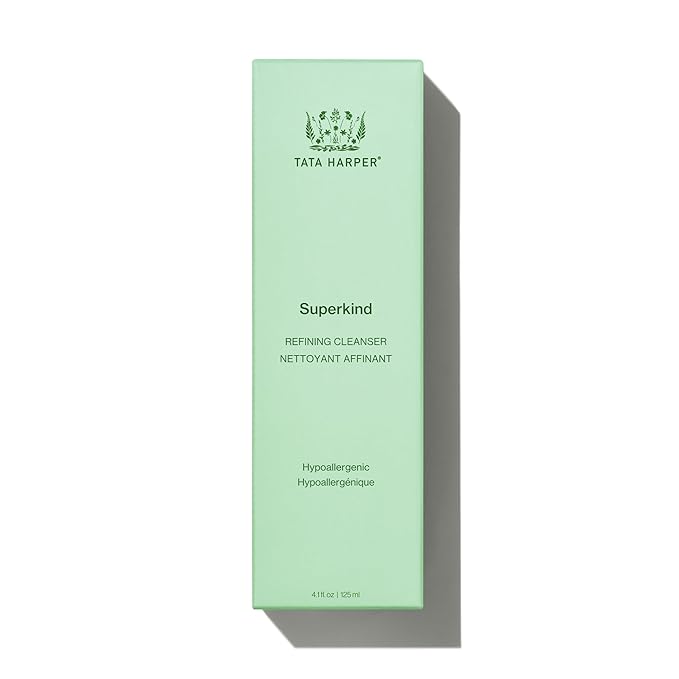 Tata Harper Superkind Refining Cleanser, Gentle Exfoliating Cleanser for Sensitive Skin, Hypoallergenic Skincare, Fragrance Free, Natural Skincare, Dermatologist Tested, Vegan, 125ml