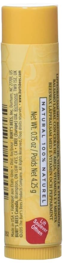 Burt's Bees Beeswax Lip Balm Tube,