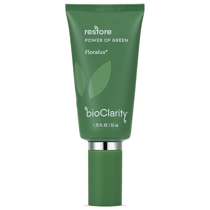BioClarity Restore, Gel-Based Serum | 100% Vegan, Clean Ingredients | Contains Floralux Naturally made from Chlorophyll | 1.75 Fl Oz - 1 Pack
