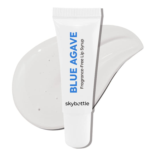 skybottle Fragrance Free Blue Agave Lip Balm Syrup, Vegan Certified, Clean Lip Gloss, Hydrates Dry Lips, Preppy Gift, Sleeping Lip Mask with Jojoba Oil, 0.3 Fl. Oz