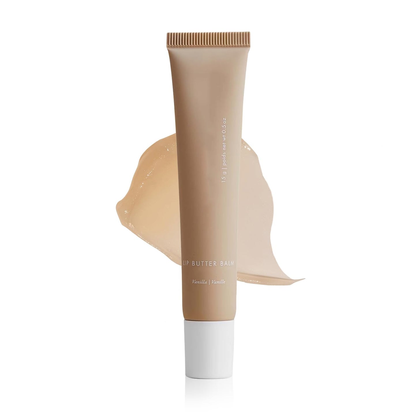 Summer Lip Butter Balm - Conditioning Lip Mask and Lip Balm for Instant Moisture, Shine and Hydration,Dry Cracked Lips - Sheer-Tinted, Soothing Lip Care - Vanilla (0.5 Oz)