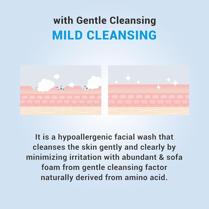 ATOPALM | Facial Foam Wash | Gentle Baby Wash | Dermatologist-Tested | Hypoallergenic Kids Cleanser | Baby Bath Soap for Sensitive Skin | Paraben-Free | pH Balanced | EWG Green | 5.07 fl oz (150ml)