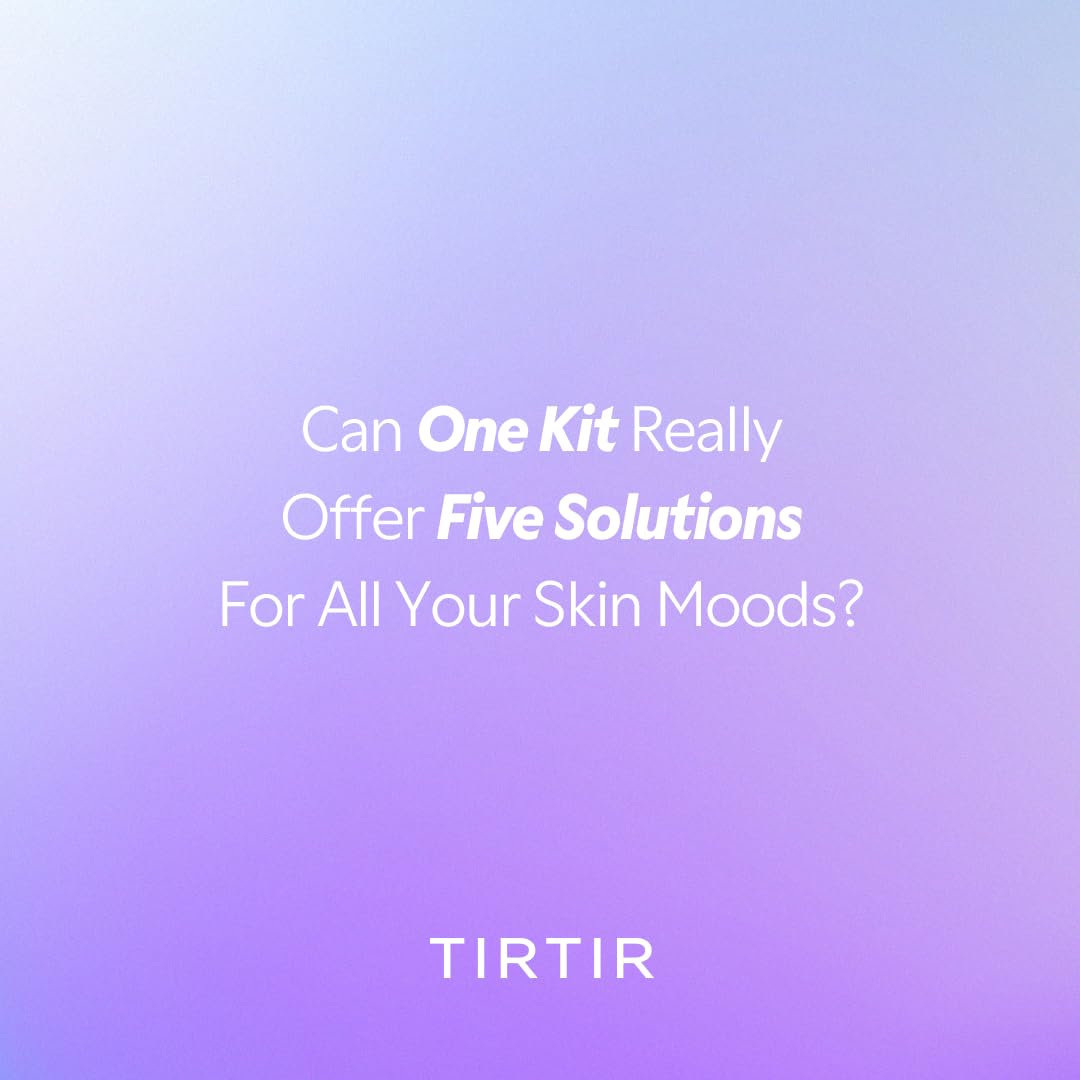 TIRTIR 5 Actives Power Serums Kit – Korean Skin Care Set with Vitamin C, Niacinamide, Azelaic & Hyaluronic Acid, Hydrating Serum, Radiance Boost, Nourishment, Travel Essentials, Skincare Gift