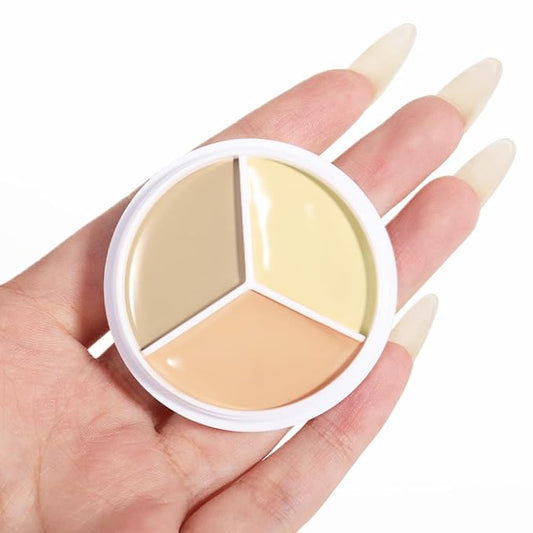 Kaely Tri Color Concealer Pot,Color Correcting Concealer for de ojeras,03
