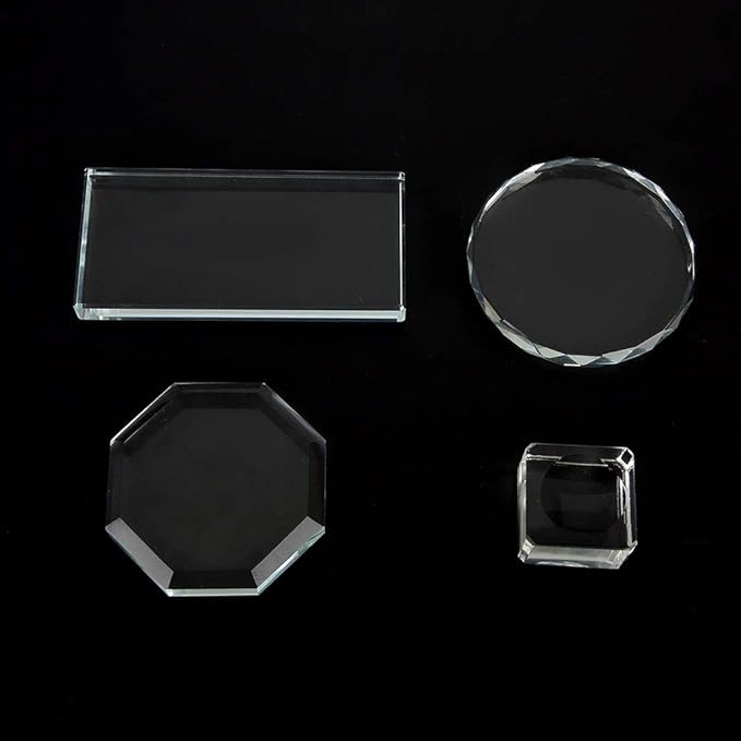 Glass Nail Art Palette Transparent Paint Drawing Colorful