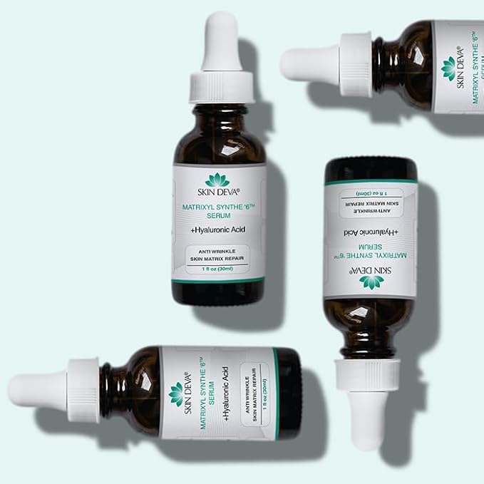 SKIN DEVA Matrixyl Synthe 6 Hyaluronic Acid Serum Anti Aging Serum Facial Serum Shrinks Pores and Keeps Skin Hydrated