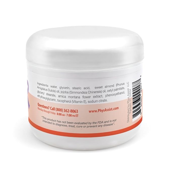 PhysAssist Oncology Glycerin Unscented Cream Deep Soothing Moisturizer. Made specially for those with Fragrance Intolerance after Radio and Chemo PLUS Peppermint Lip Balm