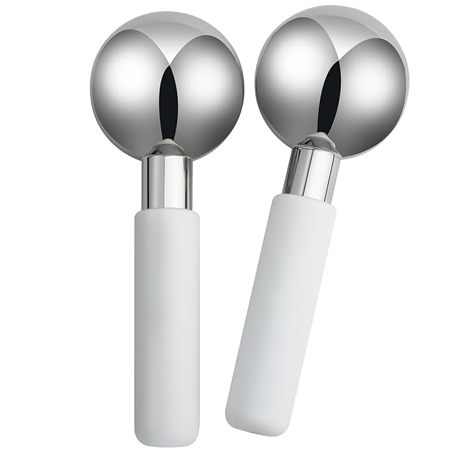 Floraison Unbreakable Stainless Steel Magic Cooling Beauty Facial Sticks for Face, Neck & Body Cryo Sticks & Cold Roller for face Puffiness & Wrinkles, Wine-Chilling Wands