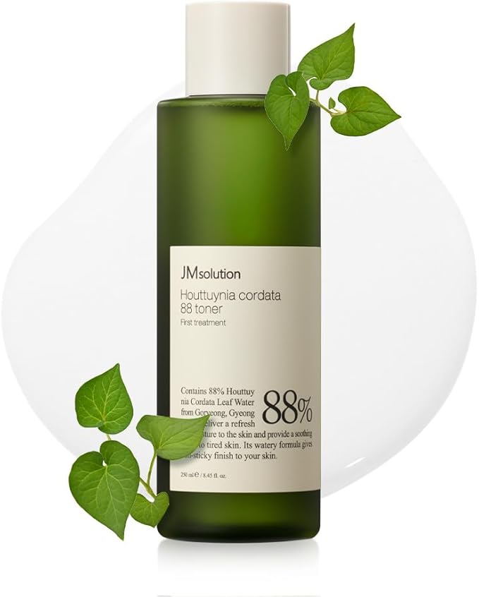 JMsolution Heartleaf 88 Toner - 88% Heart Leaf Water, Hydration and Soothing, Pore Care, Non-Sticky, Multi-Layer Absorption