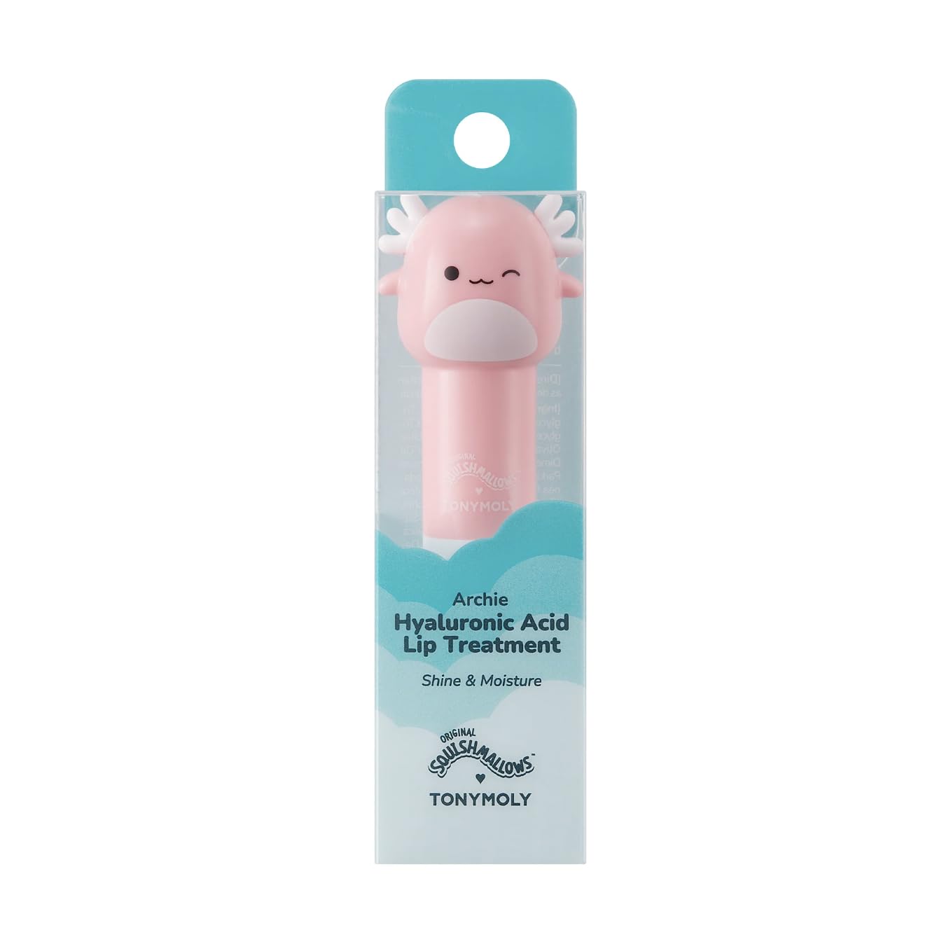 TONYMOLY x Squishmallows Archie Lip Treatment Stick – Hydrating Lip Balm with Hyaluronic Acid, Moisturizing & Plumping Lip Care for Dry, Chapped Lips, 0.49 oz