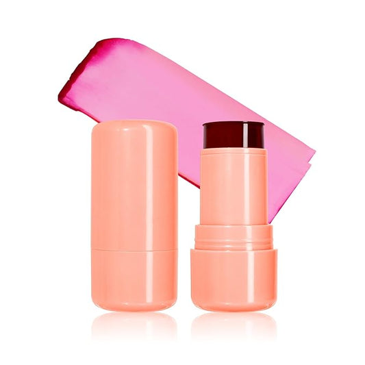 Milk Jelly Blush, Cooling Water Milk Jelly Tint, Milk Blush Jelly Sheer Lip & Cheek Stain, Moisturizing, Longlasting, Non-Stick, Buildable Watercolor Vivid Color Jelly Tint Face Makeup, 02