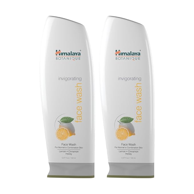 Himalaya Botanique Invigorating Face Wash to Tighten & Revitalize Tired, Dull Skin, and Minimize Pores 5.07 oz, 2 Pack