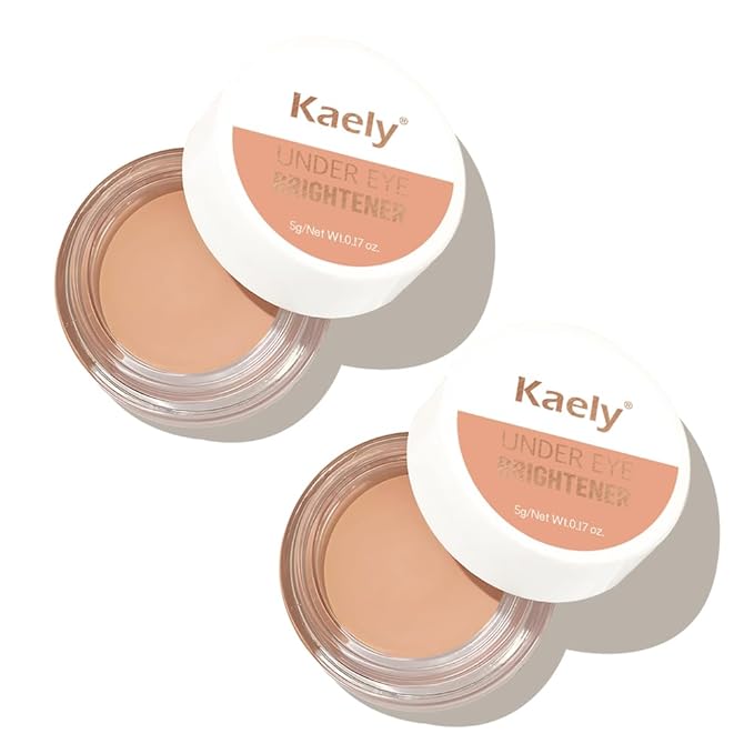 evpct 2Pcs under Eye Brightener, Nourishing Luminous under Warm Nude