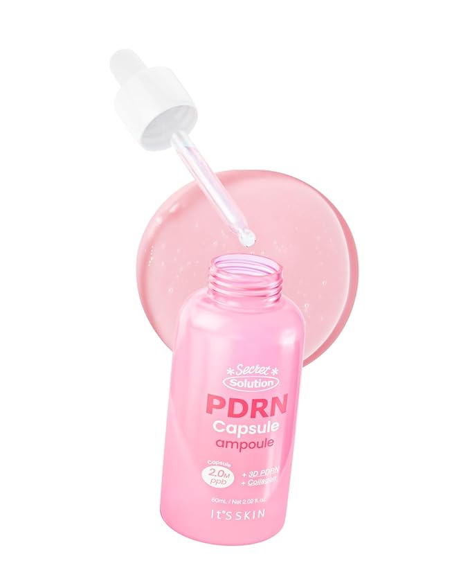 It'S SKIN Secret Solution PDRN Capsule Ampoule 2.02 fl oz, Hydrating & Firming Serum with Triple PDRN & Low Molecular Collagen, Moisturizing and Strengthening for Skin, Korean Skincare