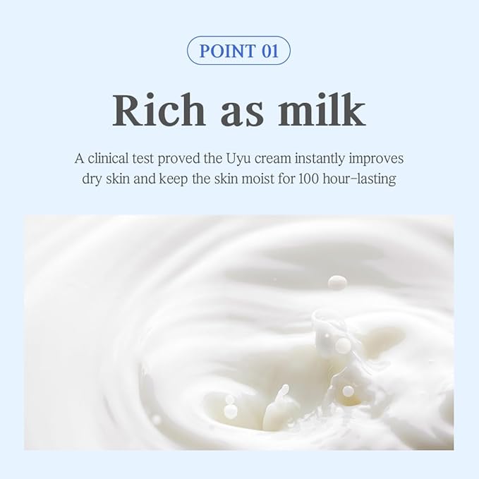 NACIFIC Jeju Uyu Cream Facial Cream 1.69fl. oz. 50G with Jeju Milk Extract Ceramide 5 Complex Moisture Lasting Natural Ingredients Korean Skin Care