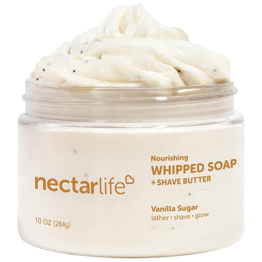 Nectar Life Whipped Soap and Shave Butter (10 Ounce, Vanilla)