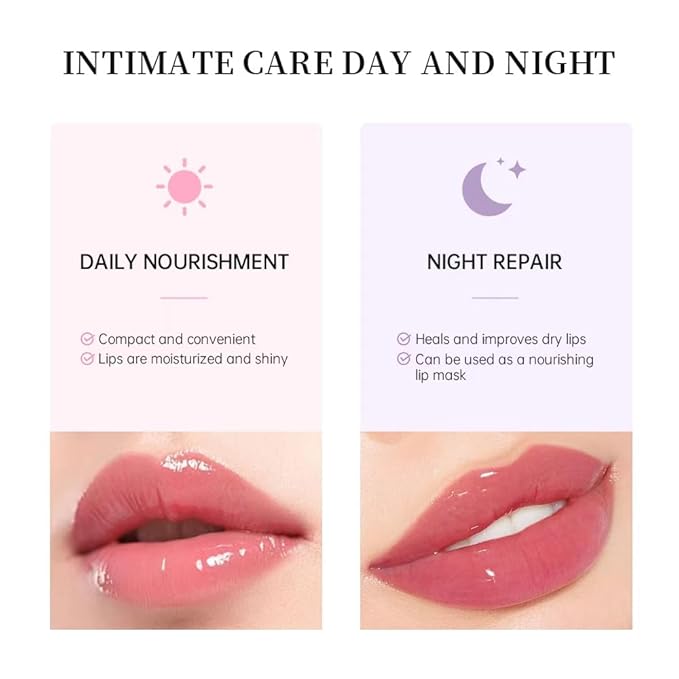 3 Colors Lip Butter Balm Set，Vanilla Sugar)