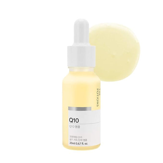 The Potions Coenzyme Q10 Face Serum – Hydrating Facial Serum for Women & Men, Energizes Dull Skin, Customizable Minimal Formula, Multi-Use Skincare for Dry Skin, 0.67 fl oz