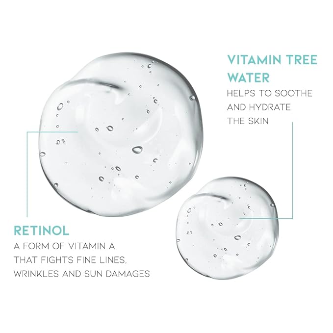 Retinol Serum Cream for Face Anti Aging, Wrinkle Serum Korean, Vitamin A Serum for Skin Night Care 1.69 Fl Oz