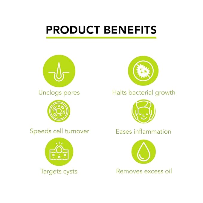 humane Benzoyl Peroxide Acne Body Wash - 10% Maximum-Strength Face, Skin, Butt, and Back Acne Treatment - 16 Fl Oz - Dermatologist-Tested Non-Foaming Acne Face Wash Cleanser - Vegan, Cruelty-Free