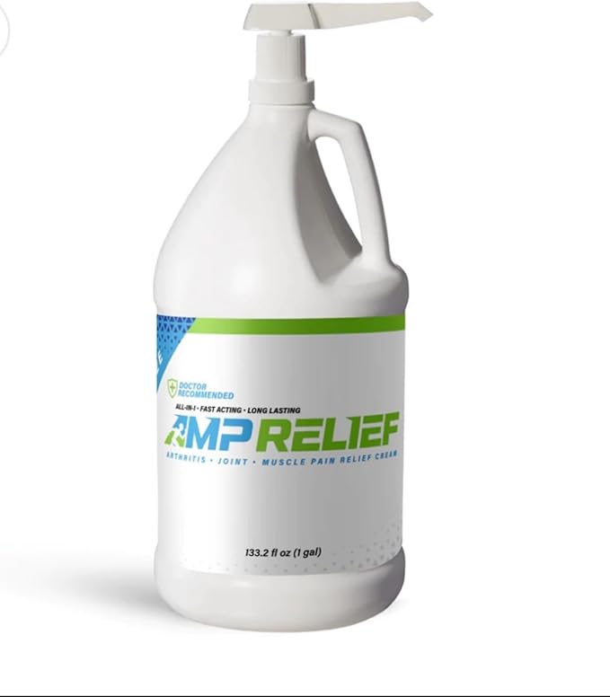 Cream - All Natural Topical Pain Cream with Arnica, Boswellia, Eucalyptus and Menthol (1 Gallon), Blue/Green