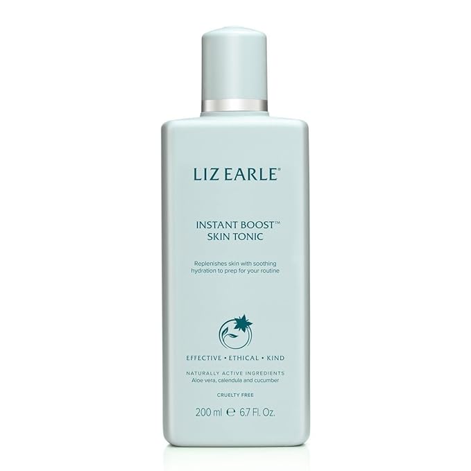 Liz Earle Instant Boost Skin Tonic Face Toner - Hydrating Facial Toner for Dry Skin Enriched with Aloe Vera, Soothing Calendula & Vitamin E to Refresh and Revitalize Complexion (200 ml)