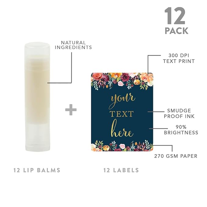 Andaz Press Personalized Lip Balm Party Bulk