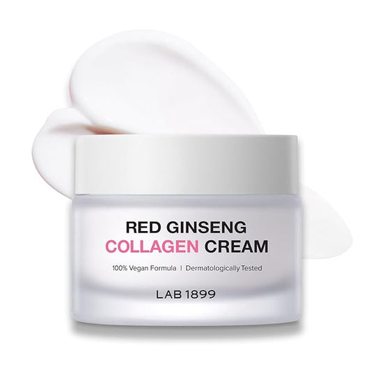 Donginbi LAB 1899 Red Ginseng Collagen Cream - Vegan Firming Cream for Loose Skin, Face Moisturizer for Dry Skin, Korean Red Ginseng, Korean Skin Care Gifts for Women, 1.69 floz