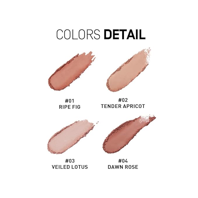 heme Cheek Color Palette 5. (04 Dawn Rose) 4g