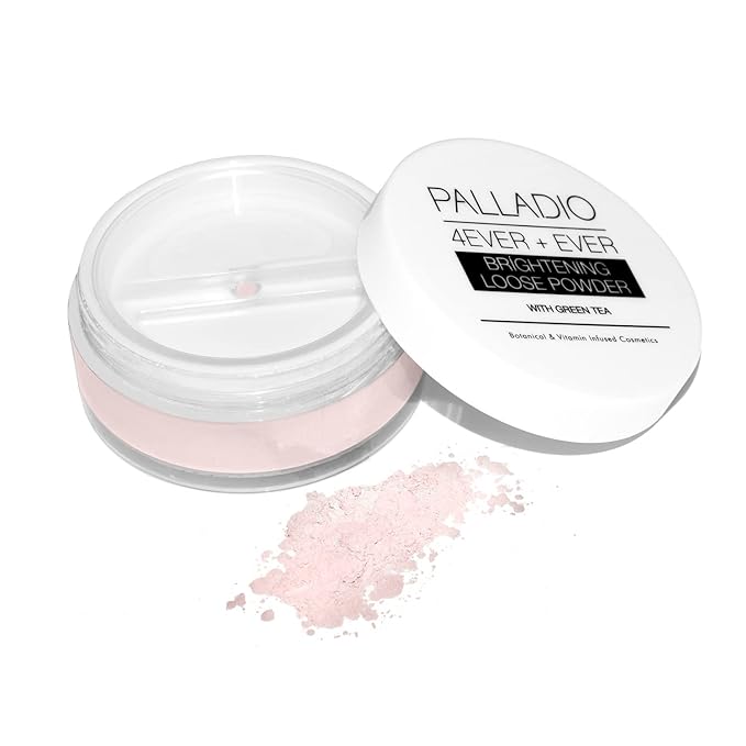 Palladio 4 Ever+Ever Mattifying Loose Setting Powder, Brighten